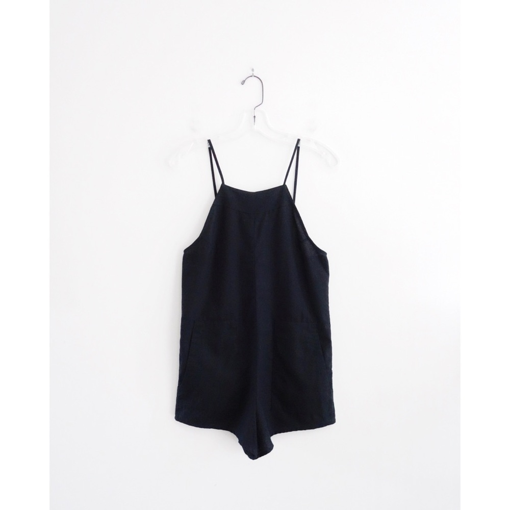 Assembly New York Black Cotton Romper sz S - NWT